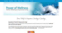 Desktop Screenshot of powerofwellness.com